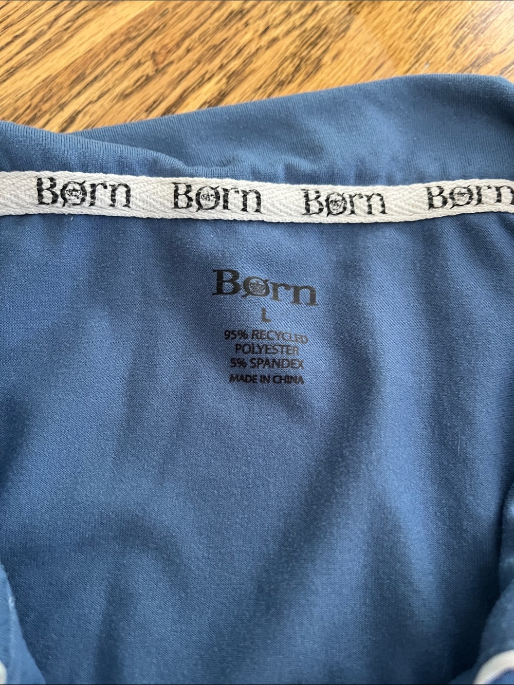 Born Blue 3 piece Sleep Set with White Logo Trim - Picture 3 of 12